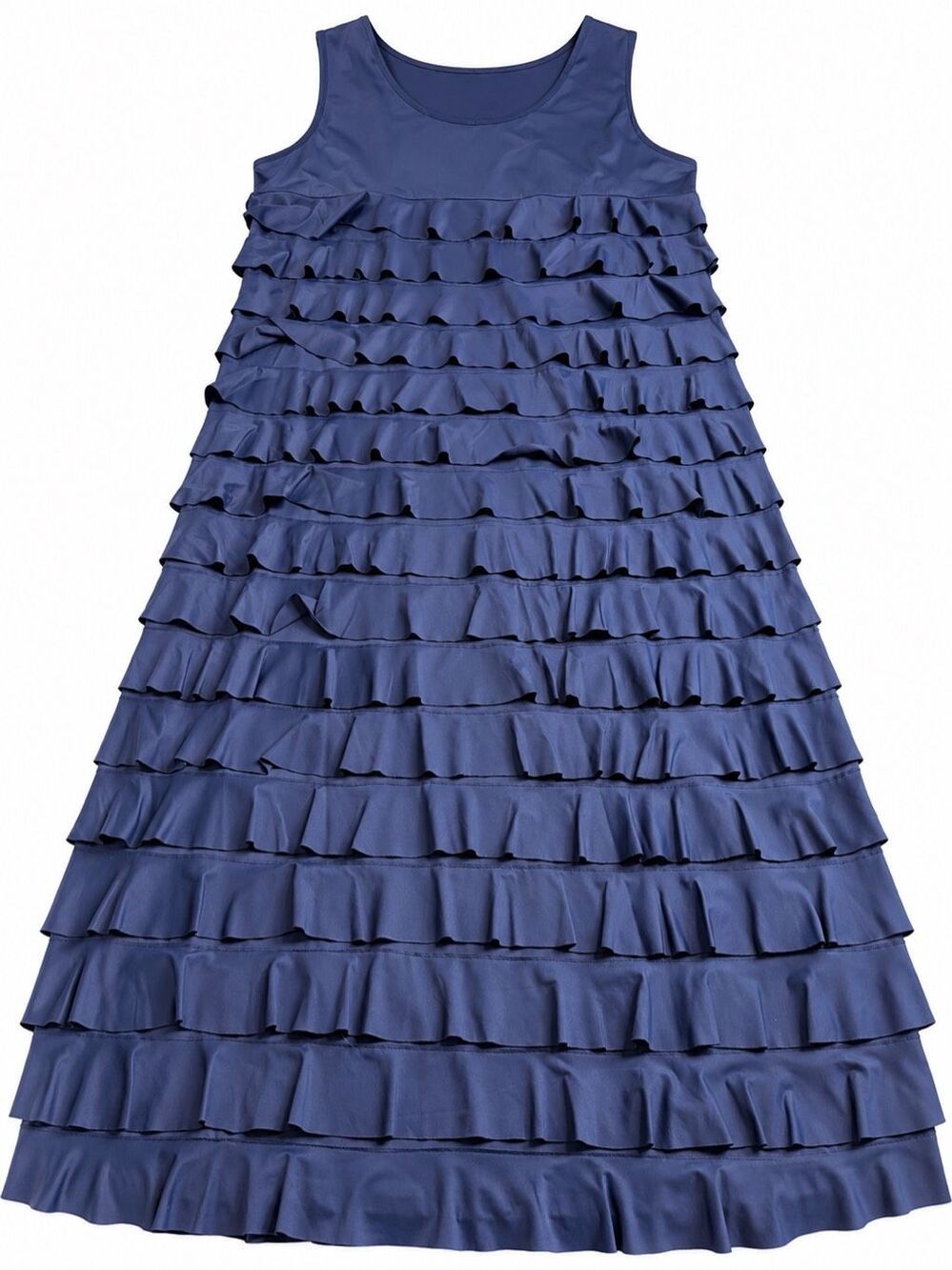 NWT Lulu B Navy Blue UPF 50+ Ruffle Dress Plus Size 1X